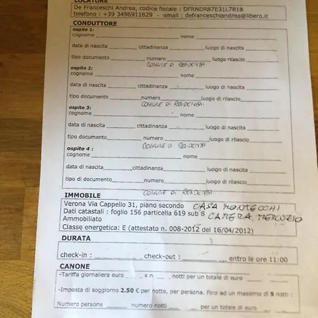 A Due Passi Da Giulietta-casa Montecchi 招待所 3*